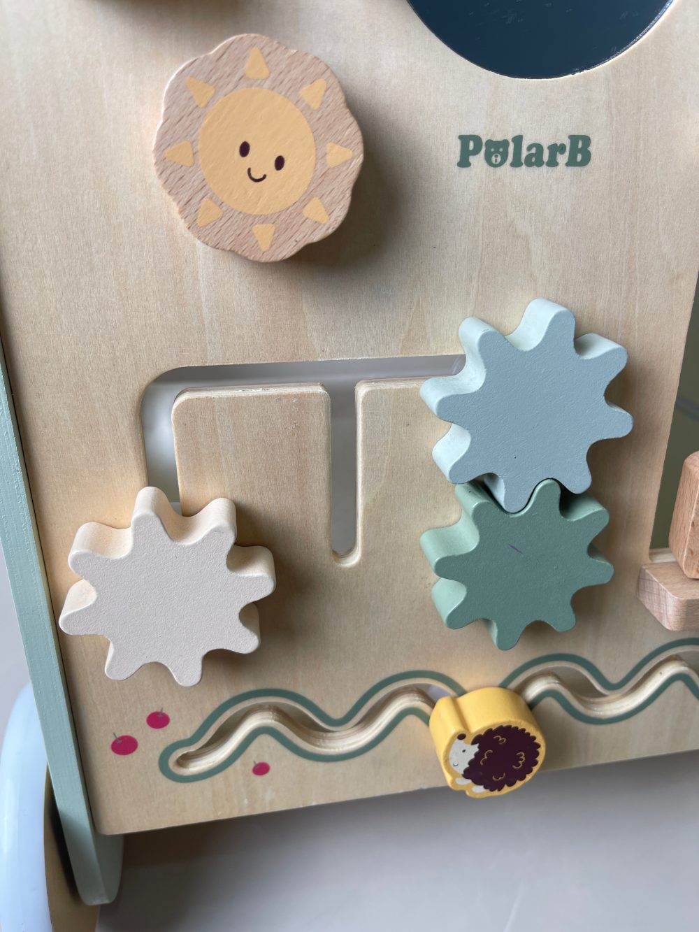Xe tập đi gỗ PolarB cầu vòng Viga Toys màu xanh ( full box) - Ảnh 11
