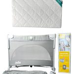 Cũi gấp gọn Joie Kubbie Sleep Foggy Gray và đệm cũi xơ dừa Chilux ( fullbox)