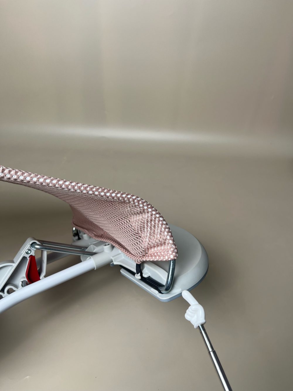 Ghế rung Baby Bjorn Bouncer Bliss vải lưới mesh màu hồng khung trắng (nobox) - Ảnh 8