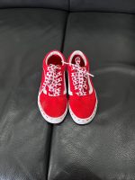 Giày Vans Kids Old Skool hoạ tiết trái tim màu đỏ (size 31.5~19cm) - Ảnh 4