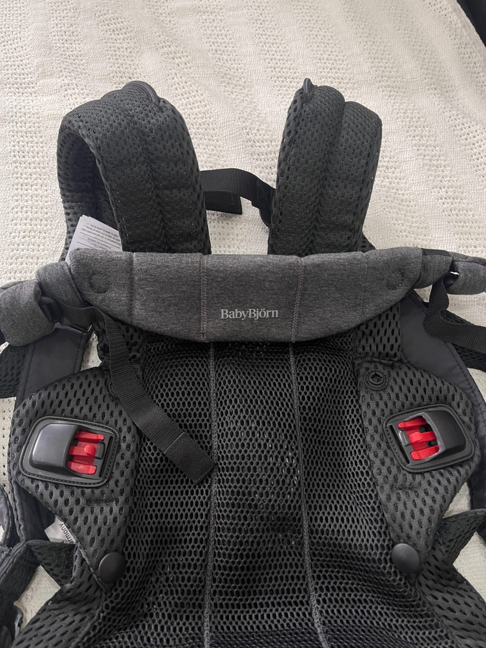 Địu Baby Bjorn Harmony - Màu Black (Full box, Size: 3,2->15kg ~ 0->3y) - Ảnh 9