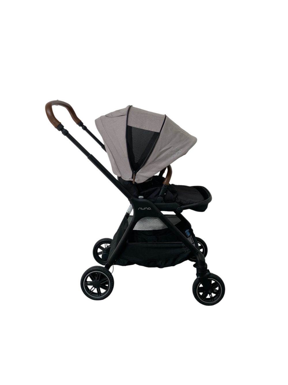 e591c3b1ba5c4983984dfe3b74b3f136 Xe đẩy Nuna Triv màu xám khung đen (sơ sinh - 22kg) - Ảnh 1
