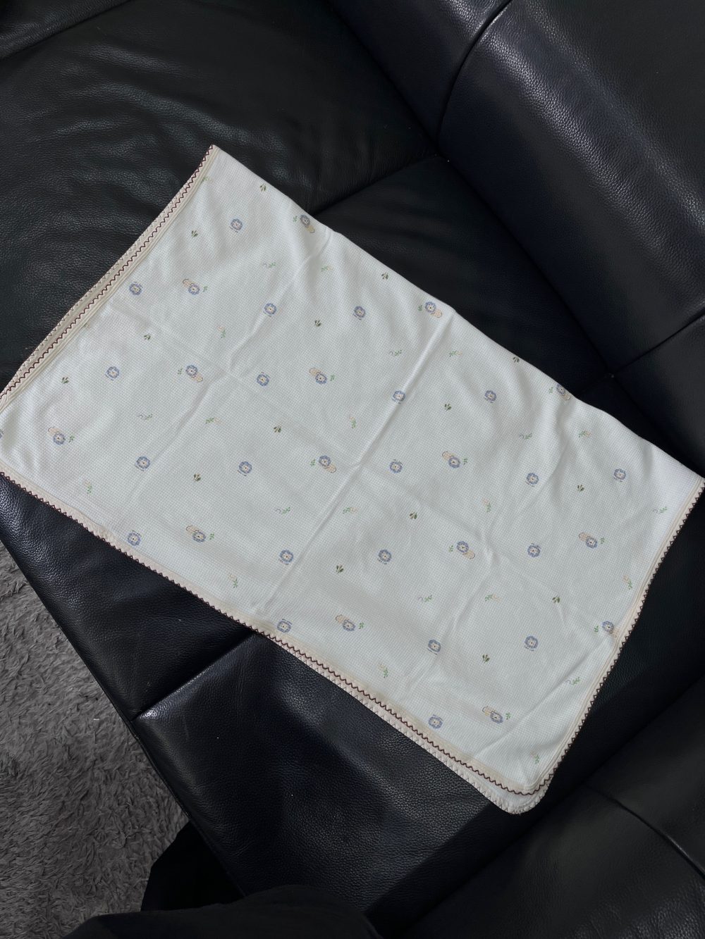 Set vỏ gối chống trào ngược, chăn và ủ choàng vải sợi tre Bunny họa tiết sư tử - Ảnh 10
