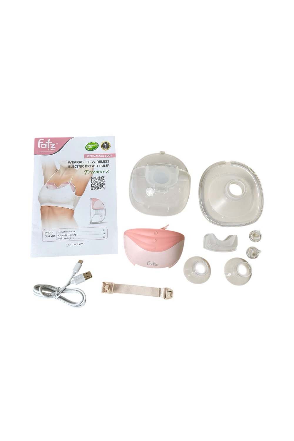 e6fb5f7d420a4cd1910c3d2a5a360dc7 Máy hút sữa rảnh tay không dây FatzBaby Freemax 8 (máy đơn, no box) - Ảnh 1