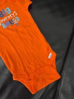 Set 2 bộ bodysuit Gerber màu cam/xanh dương (size 6→9m) - Ảnh 3