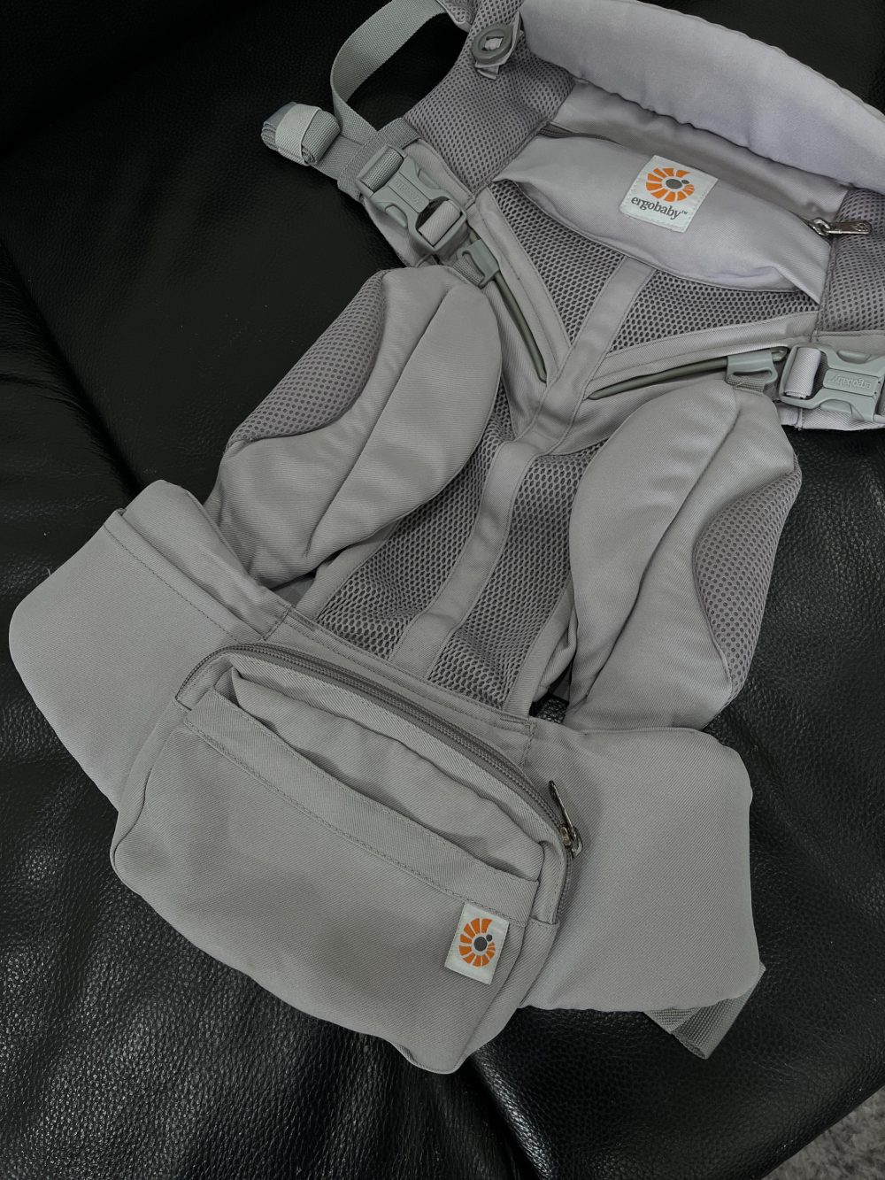 Địu Ergobaby Omni 360 Cool Air Mesh, Pearl Grey ( size:0->48m~ 3kg2->20kg) - Ảnh 10
