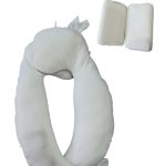 Gối thỏ Raras vải bamboo màu trắng (size: 2m→2y) tặng kèm gối chặn The First Years