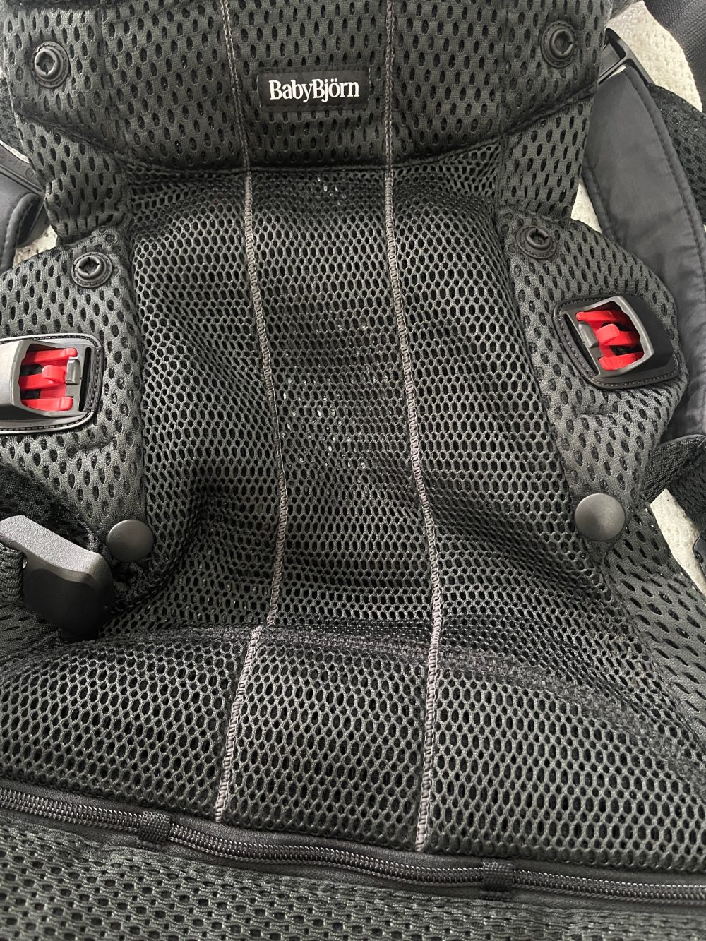 Địu Baby Bjorn Harmony - Màu Black (Full box, Size: 3,2->15kg ~ 0->3y) - Ảnh 10