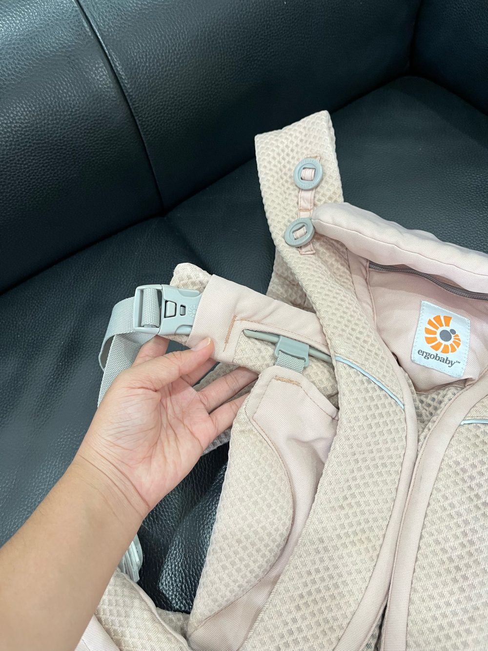 Địu Ergobaby Omni Breeze, Pink Quartz (size: 3.2->20kg ~ 0->48m) - Ảnh 7
