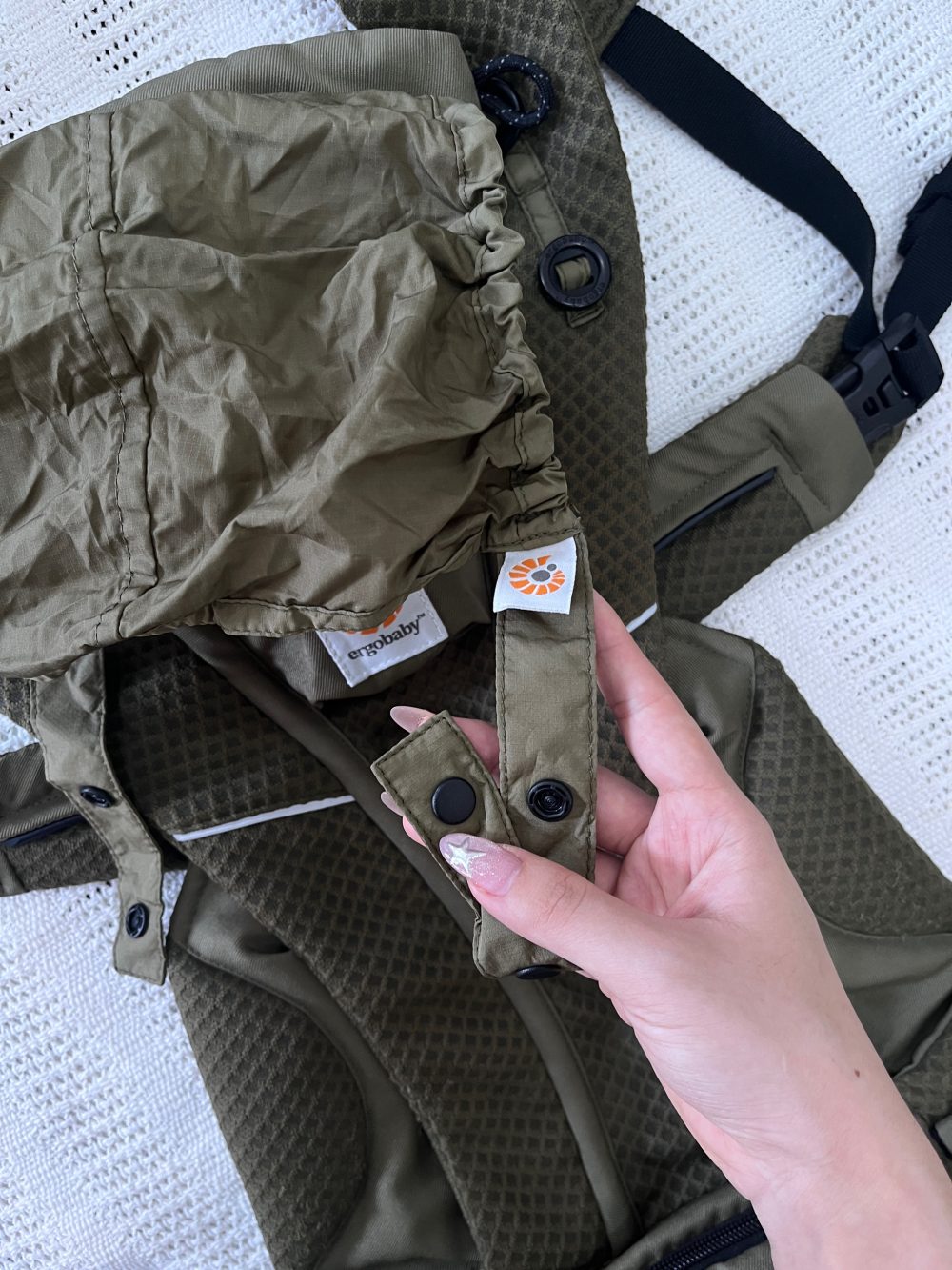Địu Ergobaby Omni Breeze – Olive Green (Size: 3kg2->20kg ~ 0->48m) - Ảnh 14