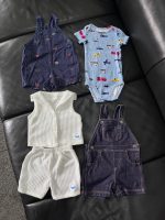 Set đồ bộ ngắn tay MoneBebé màu trắng kèm 2 yếm và 1 bodysuit Carter’s màu xanh (size 3→9m) - Ảnh 33