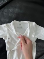 Set bodysuit len Mothercare kèm 2 bodysuit H&M màu trắng/sọc xanh (size 0→4m) - Ảnh 6