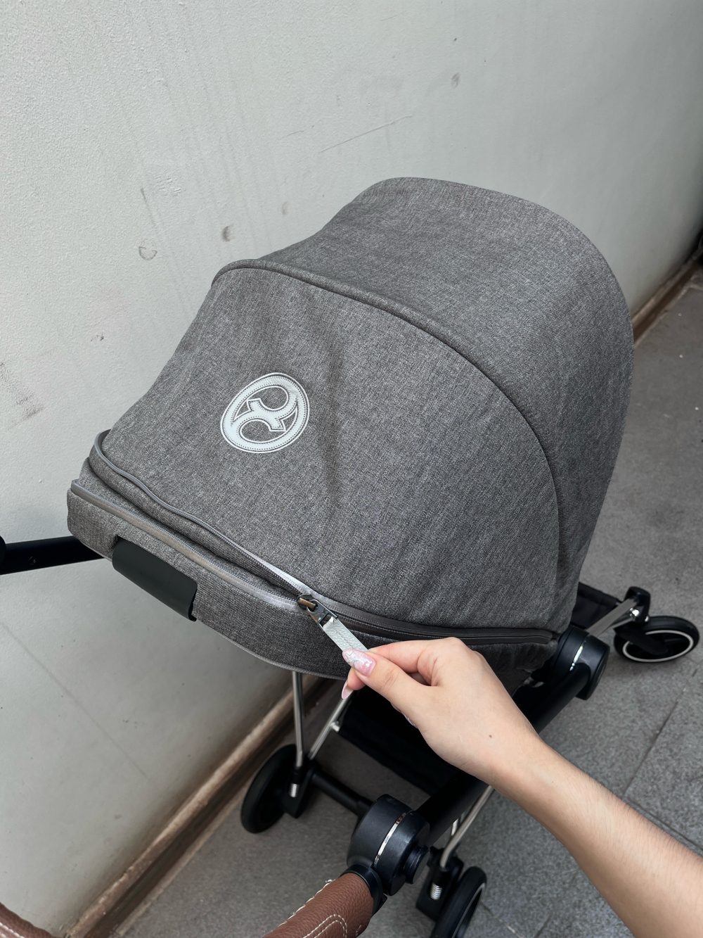 Xe đẩy Cybex mios 3 màu xám khung bạc ( size: 0->4y, tối đa 22kg) kèm adapter và áo mưa cybex - Ảnh 9