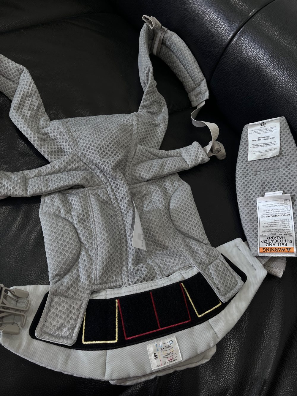 Địu Ergobaby Omni Breeze, Pearl Grey (size: 3kg2→20kg4~ 0→48m) - Ảnh 8