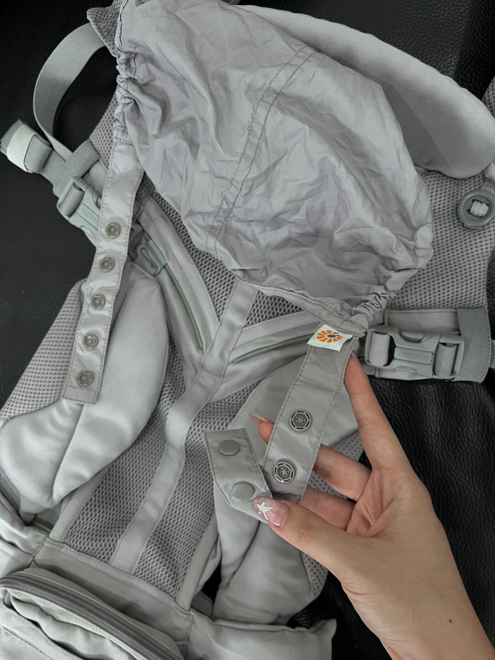 Địu Ergobaby Omni 360 Cool Air Mesh, Pearl Grey ( size:0->48m~ 3kg2->20kg) - Ảnh 5