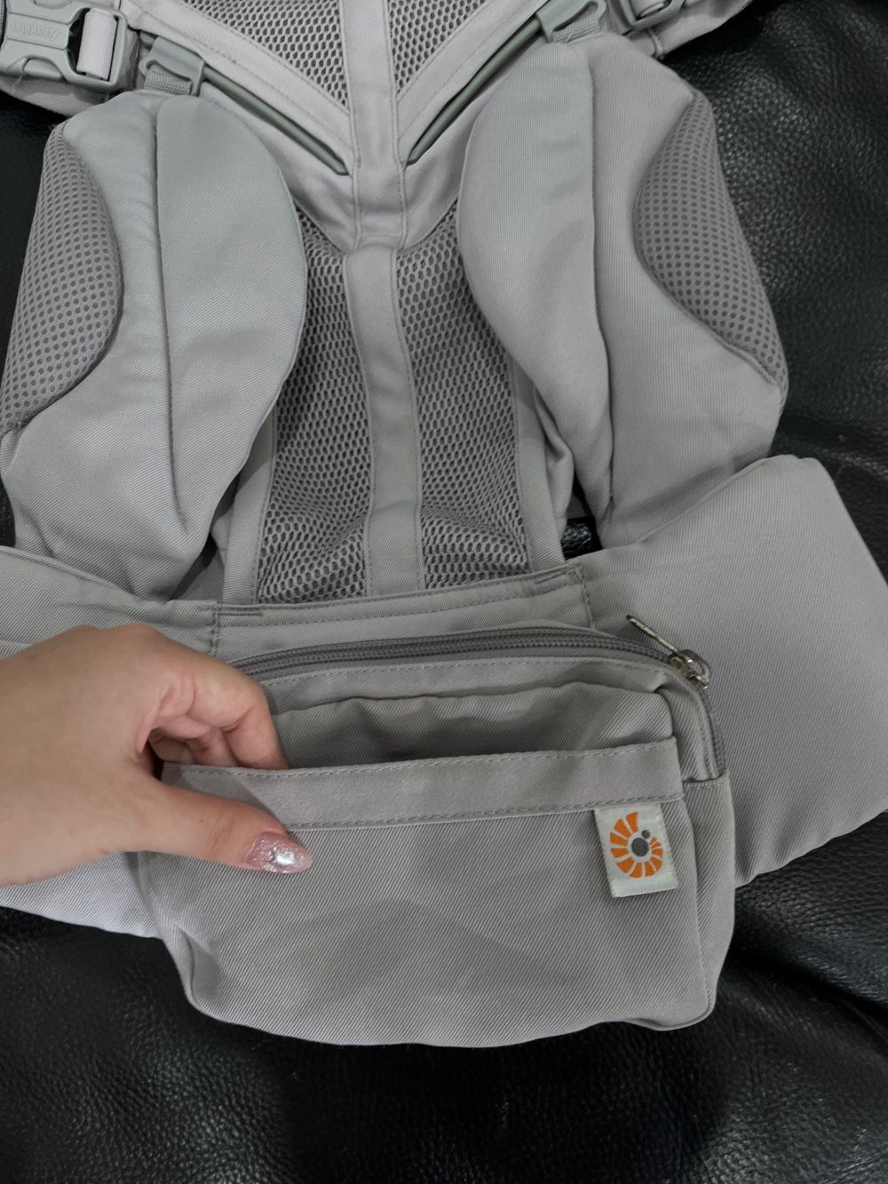 Địu Ergobaby Omni 360 Cool Air Mesh, Pearl Grey ( size:0->48m~ 3kg2->20kg) - Ảnh 17