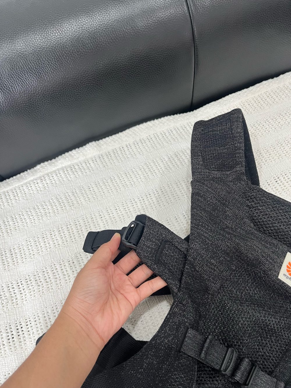 Địu cho bé Ergobaby Aerloom – Charcoal/Black ( size: 3kg2->15kg9 ~ 0->36m) - Ảnh 6