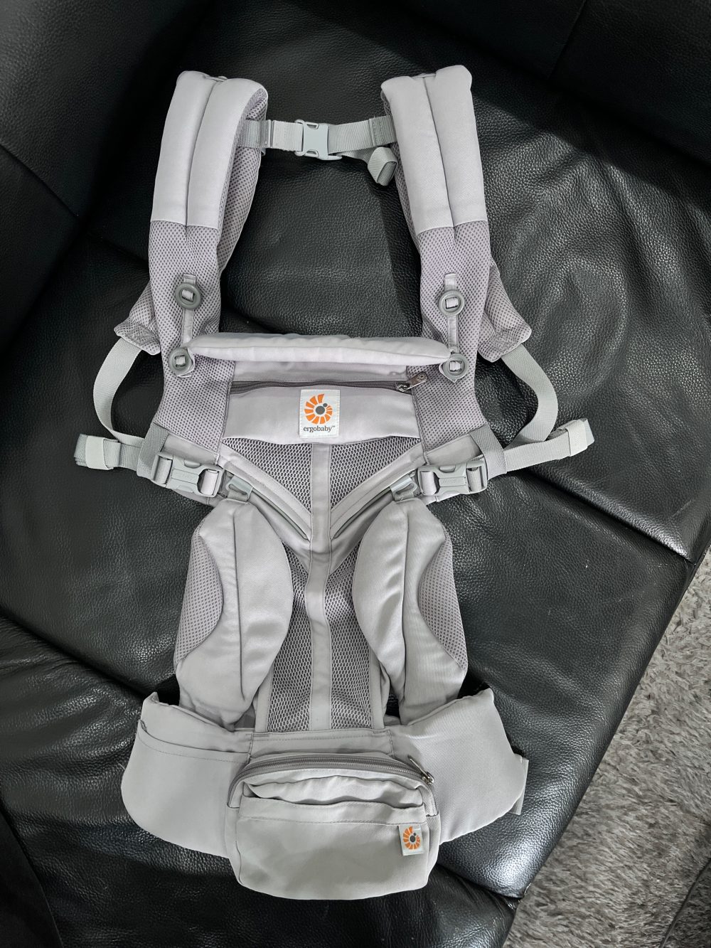 Địu Ergobaby Omni 360 Cool Air Mesh, Pearl Grey ( size:0->48m~ 3kg2->20kg) - Ảnh 9