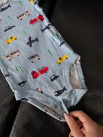 Set đồ bộ ngắn tay MoneBebé màu trắng kèm 2 yếm và 1 bodysuit Carter’s màu xanh (size 3→9m) - Ảnh 11