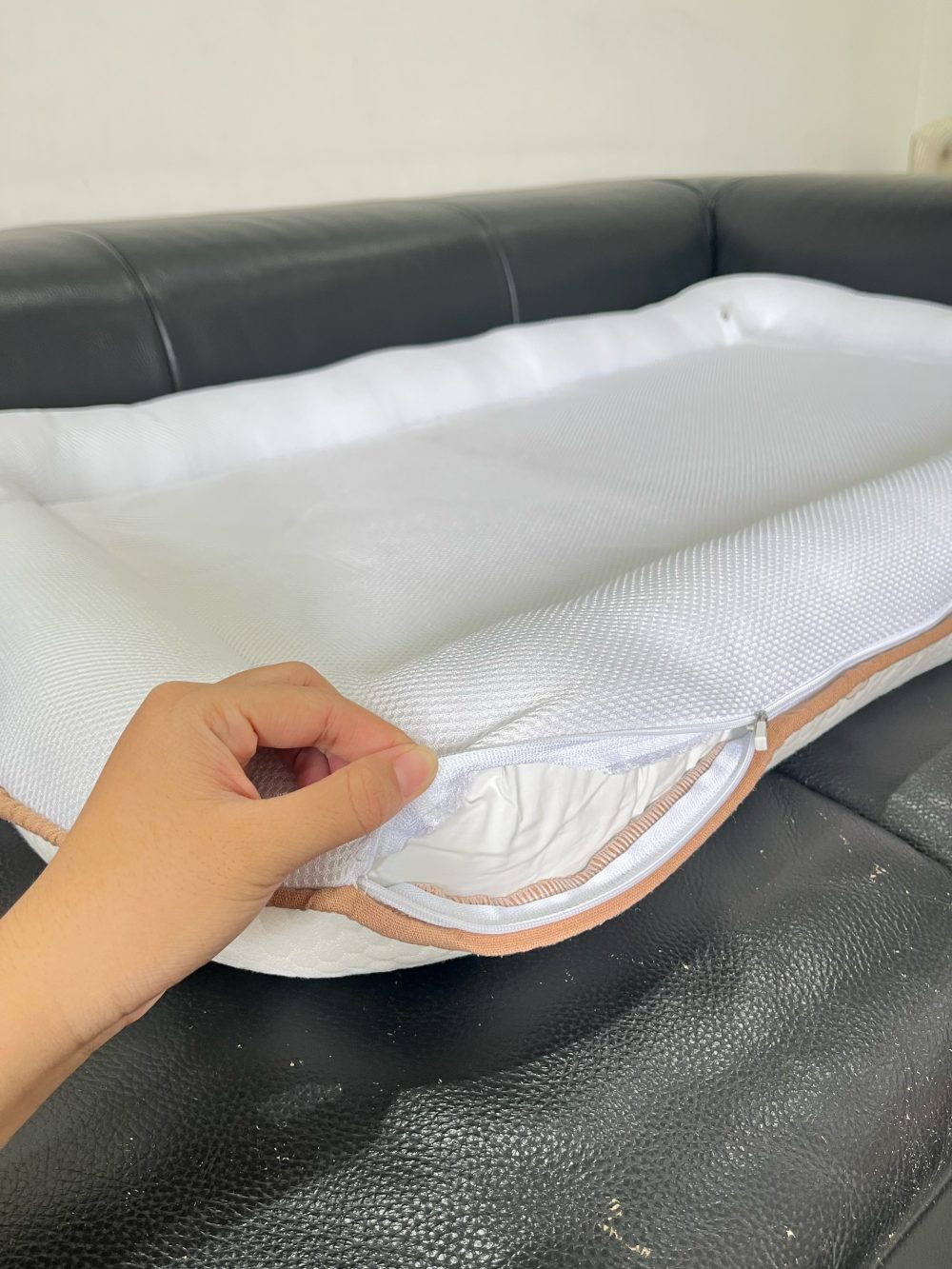 Đệm sơ dừa ngủ chung giường Bessla hoạ tiết gấu nâu ( 0m+) - Ảnh 2