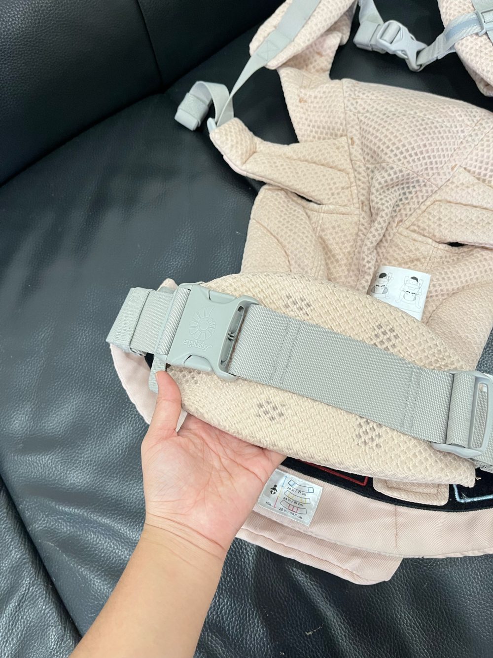 Địu Ergobaby Omni Breeze, Pink Quartz (size: 3.2->20kg ~ 0->48m) - Ảnh 4