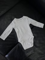Set 2 bodysuit dài tay H&M màu trắng/xám (size 4→6m) - Ảnh 6