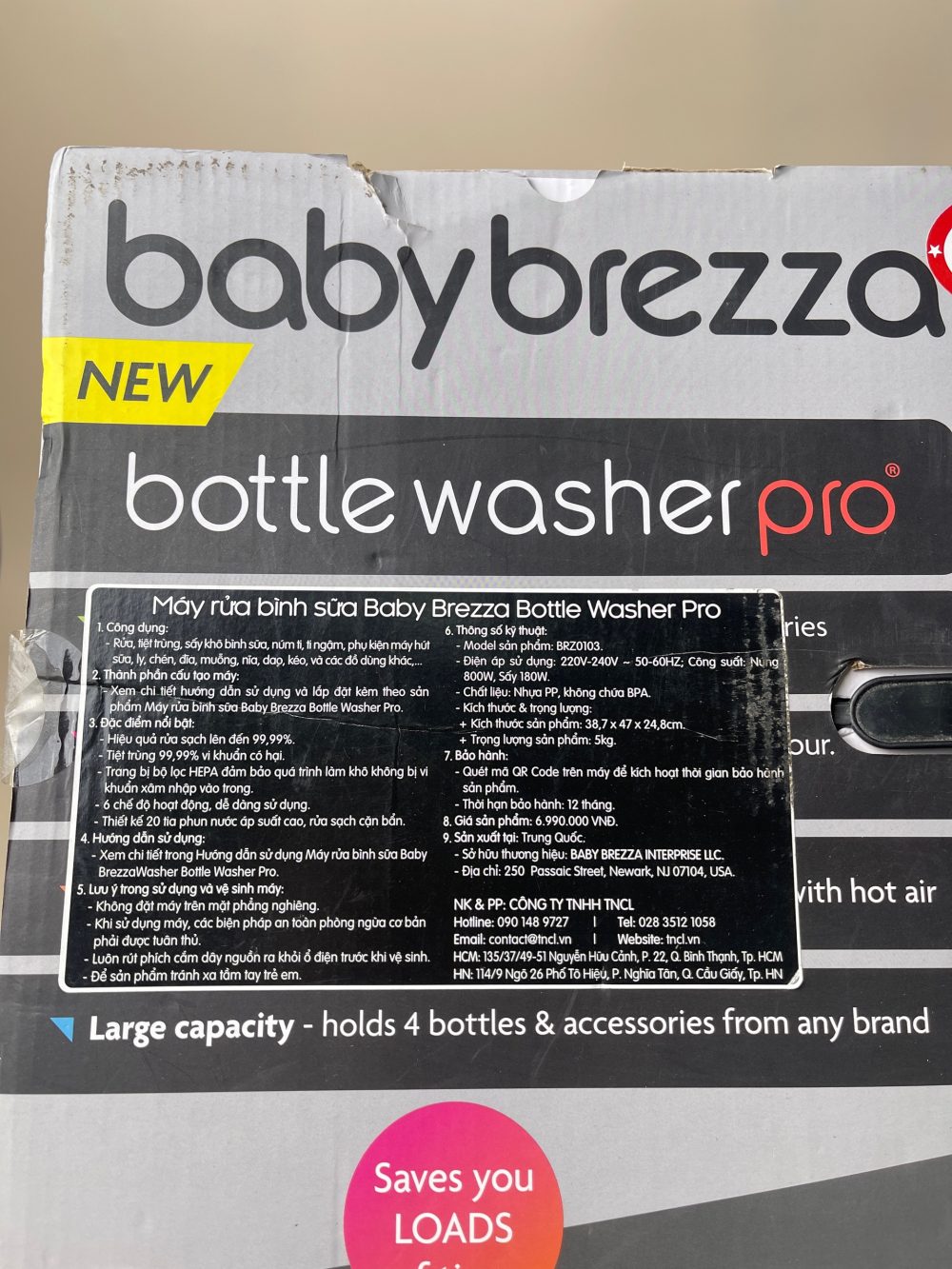 Máy rửa bình Baby Brezza tặng viên rửa ( fullbox) - Ảnh 48