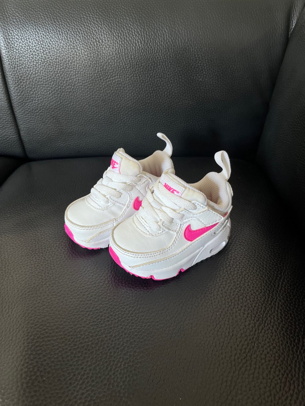 Giày Nike Air Max 90 EasyOn cho bé màu trắng hồng (size 2.5~9cm) - Ảnh 8