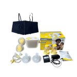 Máy hút sữa Medela Pump in Style MaxFlow Hands Free ( full box) tặng kèm phễu hạ size, miếng lót thấm sữa và áo hút sữa, túi trữ sữa