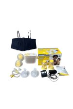 Máy hút sữa Medela Pump in Style MaxFlow Hands Free ( full box) tặng kèm phễu hạ size, miếng lót thấm sữa và áo hút sữa, túi trữ sữa