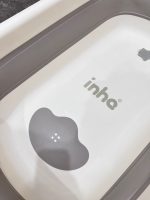 Chậu tắm gấp gọn kèm phao Inha màu xám tặng kèm mũ tắm No brand - Ảnh 18