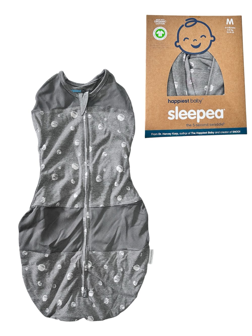 09ca79a485f84071a3c533e47532d99f Chũn quấn HAPPIEST BABY Sleepea size M/2→4m~5→8kg (full box) - Ảnh 1