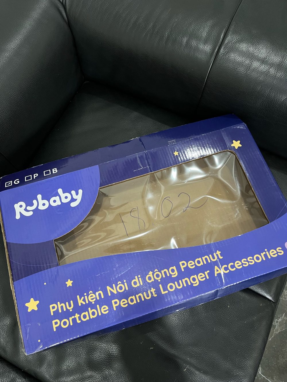 Nôi di động Rubaby màu xám kèm phụ kiện (full box) - Ảnh 20