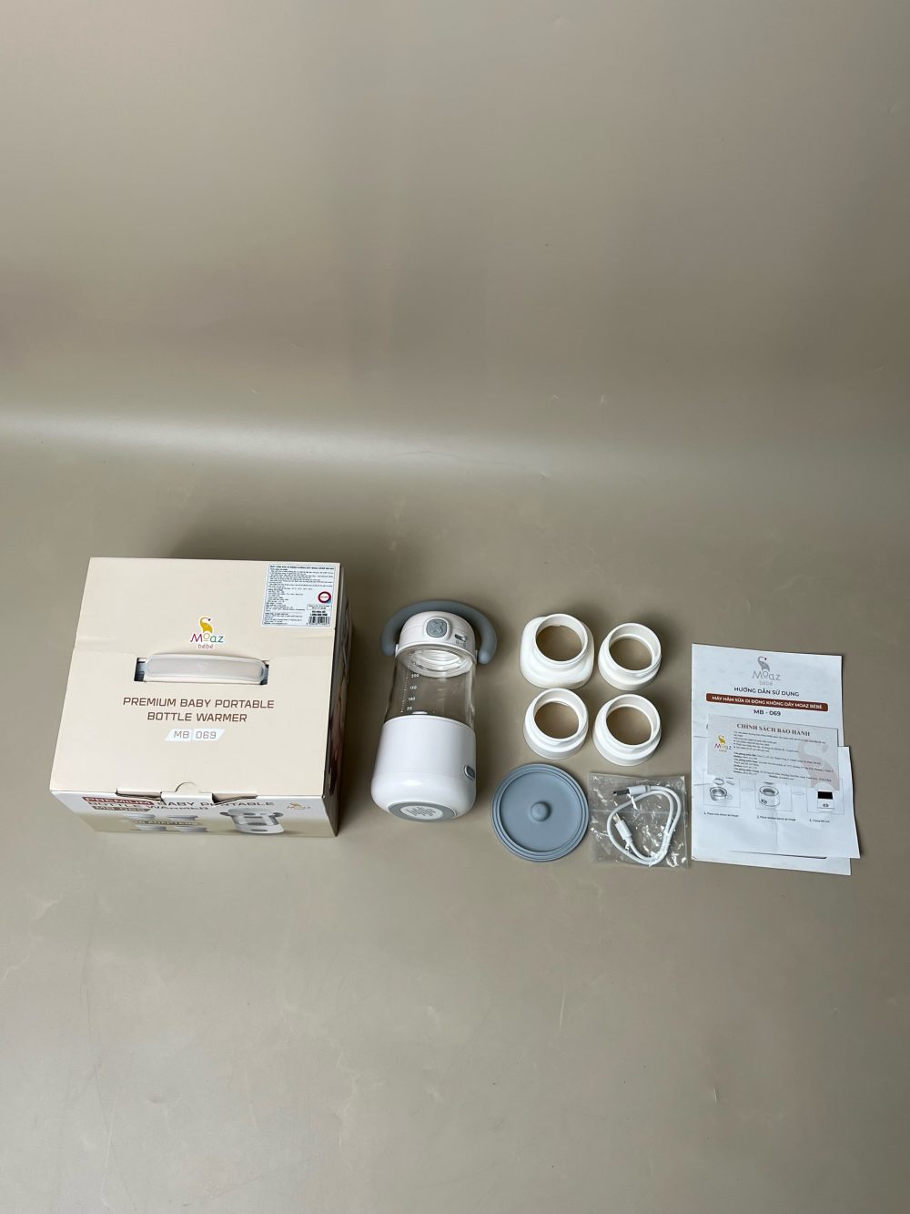 Bình hâm sữa & đun nước cầm tay Moaz BéBé MB-069 (full box) - Ảnh 18