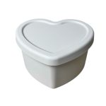Hộp trữ đồ ăn dặm silicone Loveat hình trái tim màu be (no box)