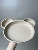 Khay ăn dặm silicone Rocou màu nâu tặng kèm nướu TGM (no box) - Ảnh 5