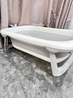 Chậu tắm gấp gọn kèm phao Inha màu xám tặng kèm mũ tắm No brand - Ảnh 10