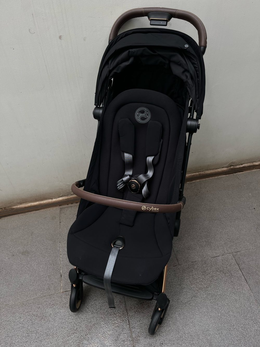 Xe đẩy Cybex Coya Rose Gold màu đen kèm bumper bar ( size: 0->4y, tối đa 22kg) - Ảnh 13