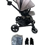 Xe đẩy Joie Chrome W/RC & ADPT màu Pebble (Size: 0->22kg) no box, full phụ kiện