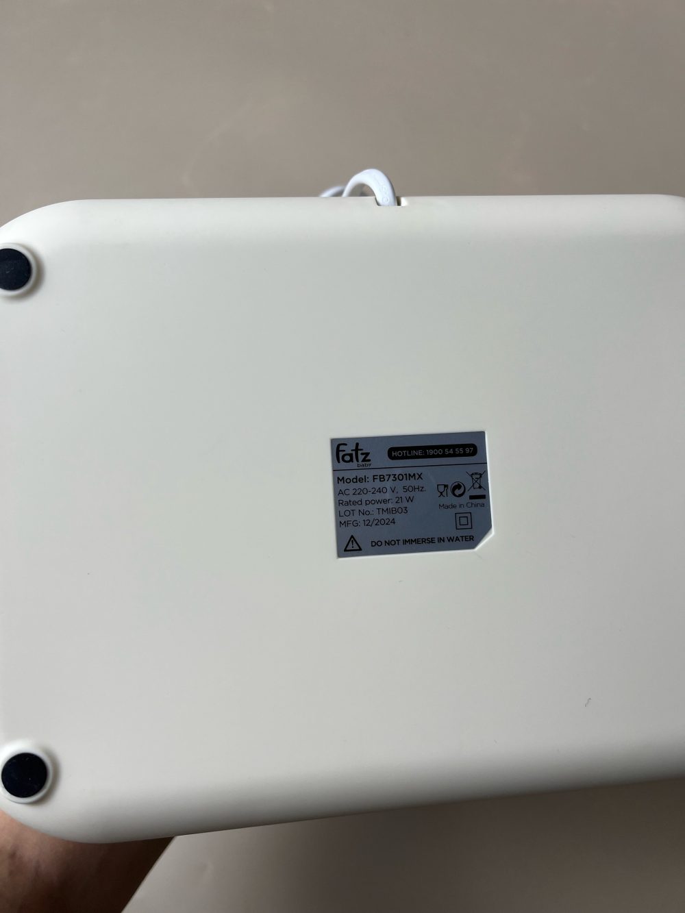 Máy ủ ấm và tiệt trùng khăn ướt Fatzbaby Warm 5 màu be (no box) - Ảnh 3