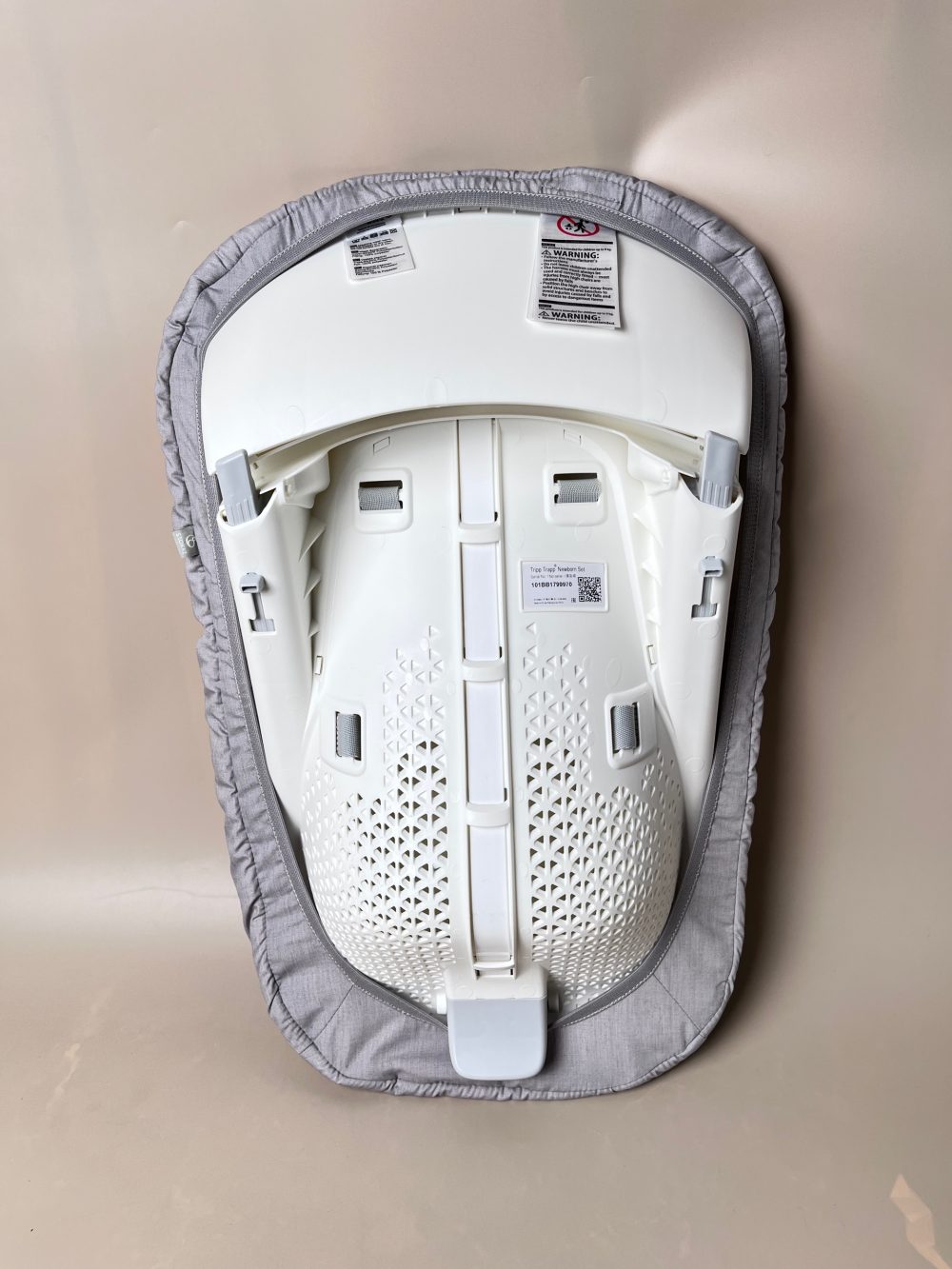 Nôi gắn ghế ăn dặm Stokke Tripp Trapp Newborn Set sinh màu xám (size 0→6m, tối đa 9kg) - Ảnh 5