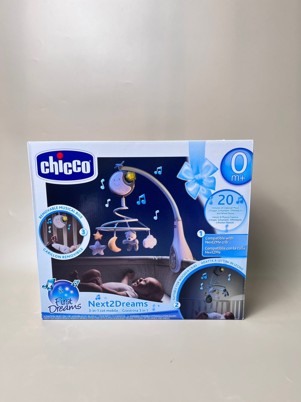 Đồ chơi gắn cũi Chicco Next2Dreams màu xanh (full box) - Ảnh 16
