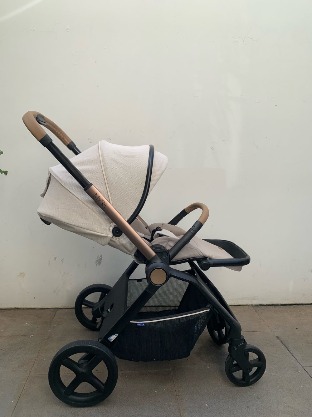 Xe đẩy Chicco Premium Mysa, Màu be ánh kim ( size: 0->4y~22kg) kèm áo mưa - Ảnh 31
