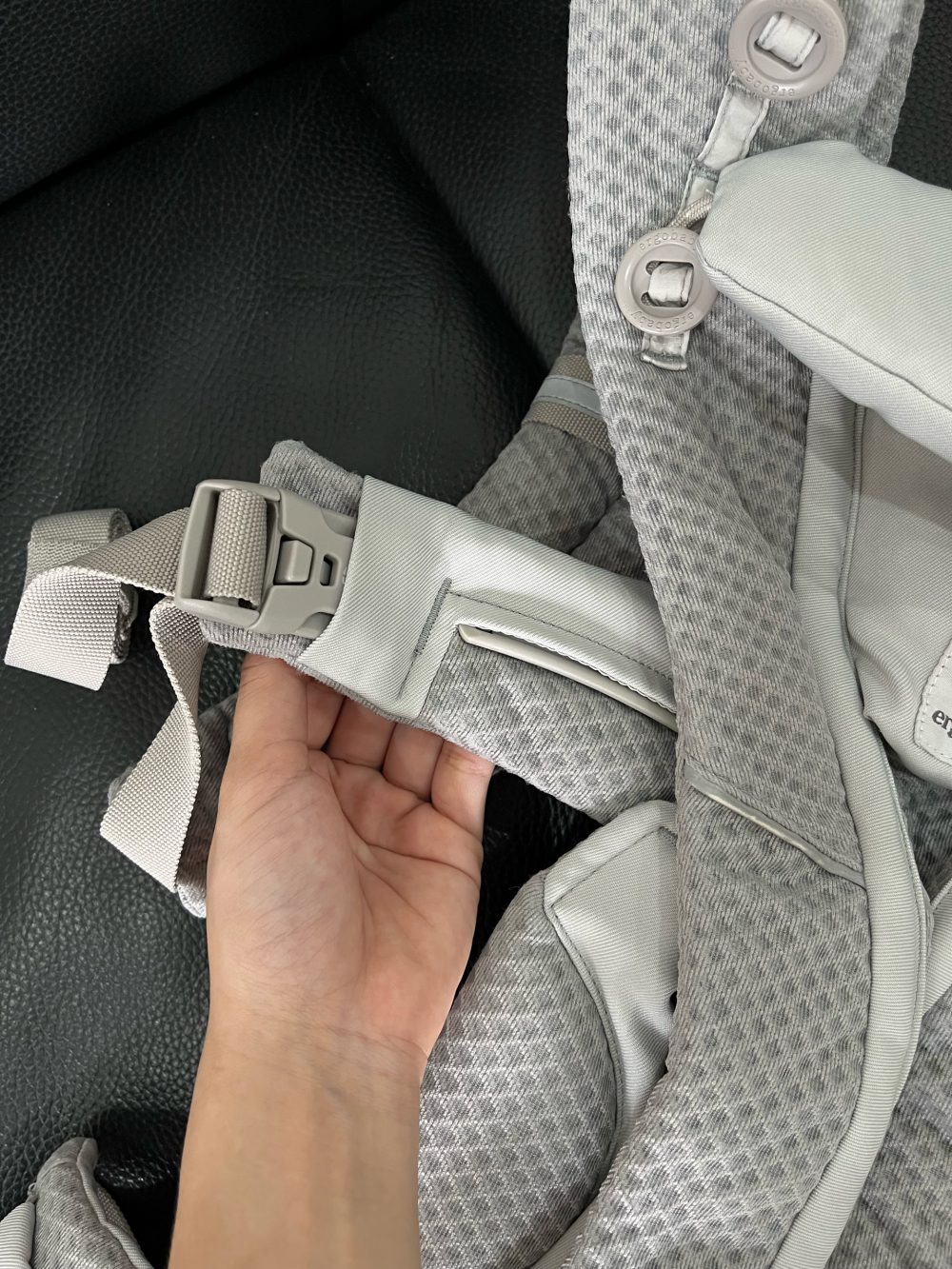 Địu Ergobaby Omni breeze, Pearl Grey (size 3kg2→20kg~0m → 48m) - Ảnh 6