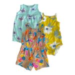Set 2 bộ bodysuit và bộ body đùi Carter‘s (Size: 0->3m)