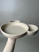 Khay ăn dặm silicone Rocou màu nâu tặng kèm nướu TGM (no box) - Ảnh 3