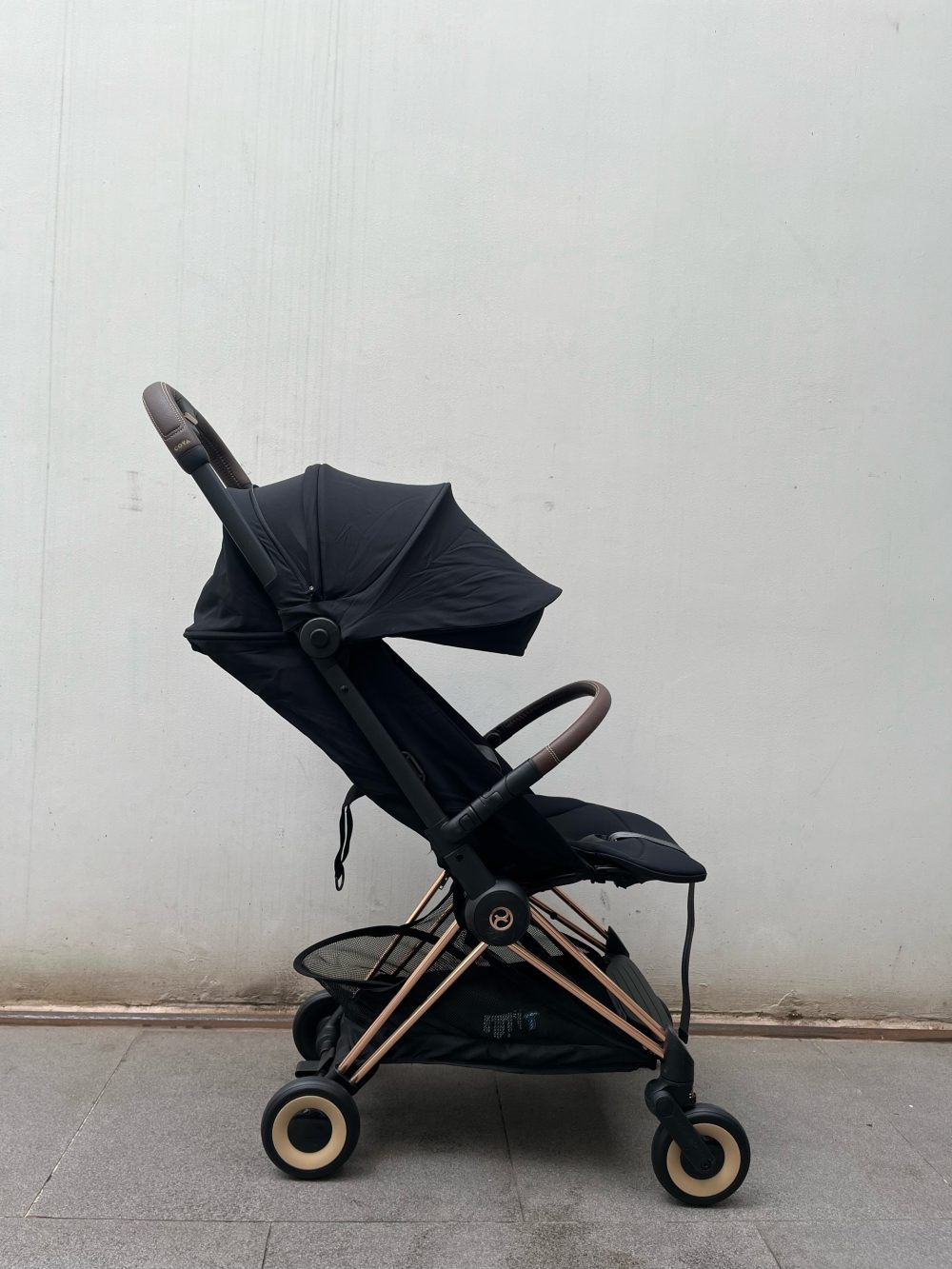 Xe đẩy Cybex Coya Rose Gold màu đen kèm bumper bar ( size: 0->4y, tối đa 22kg) - Ảnh 5