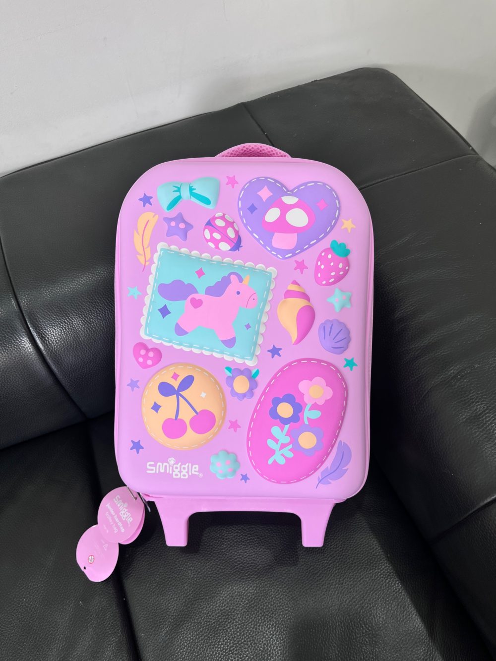 Vali Smiggle Little Journeys Tiny Hardtop màu hồng (no box) - Ảnh 17
