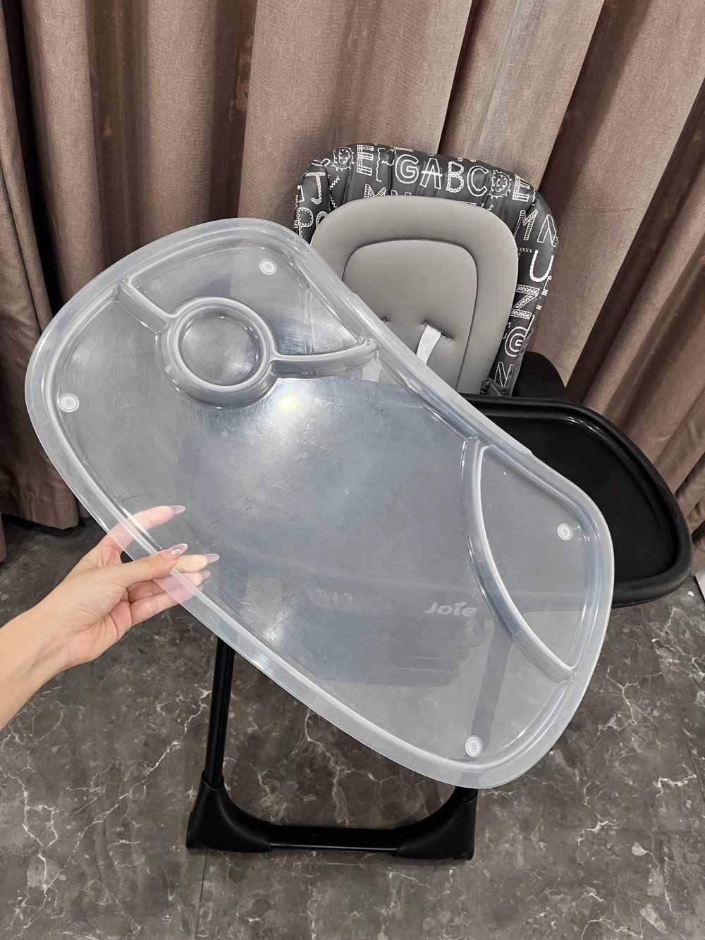 Ghế ăn dặm Mimzy Abc Joie màu than chì ( 0m-> 3y~ tối đa 15kg) - Ảnh 6