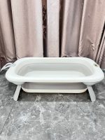 Chậu tắm gấp gọn kèm phao Inha màu xám tặng kèm mũ tắm No brand - Ảnh 14